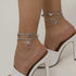 Anklet Bracelets For Women Dainty Multilayer Sparkle Anklet Foot Chain For Women Teen Girls Party Summer Beach Jewelry...