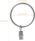 Lansian 20pcs Rustproof Drapery Matte Stainless Steel Metal Curtain Rings with Clips,Tension Curtain Hangers Clips, Decorative Curtain Rod Window,...