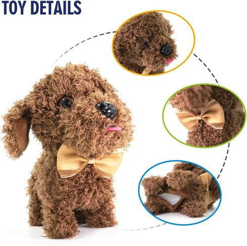 WEofferwhatYOUwant Plush Electronic Labradoodle Dog - Adorable Goldendoodle Teddy Bear Puppy- Walks, Barks, and Cuddles. Ages 18+ months...