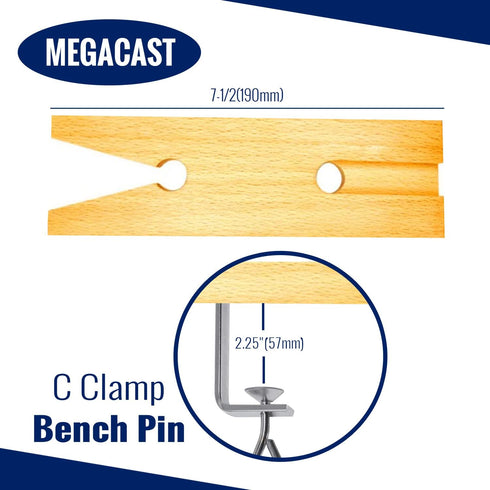 V-Slot C-Clamp Bench Pin Clamp Mount On Table Workbench Jewelers Tool...