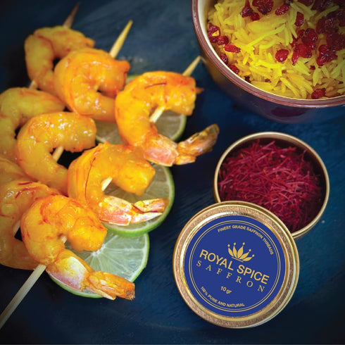 Royal Spice Saffron, Finest Pure Premium Saffron Threads. For Rice, Tea, Paella, Desserts, and All Culinary Delights....