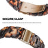 Resin Band Compatible with Fitbit Charge 4,Charge 3/3 SE,Women Men Resin Accessory Rose Gold Buckle Band Wristband Strap Blacelet...