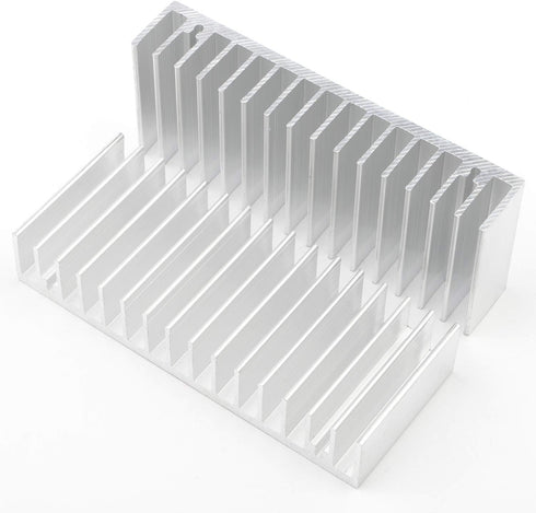 White Tone Aluminium Radiator Heatsinks Cooler Fin Aluminum Heat Sink for Power Amplifier Transistor 40mm x 100mm x 18mm (Pack of 4)...