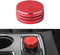 LECART for Jeep Grand Cherokee Accessories 2014-2021 Central Multimedia 4WD Switch Knob Cover Aluminum Alloy Red 1 Pack...