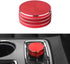 LECART for Jeep Grand Cherokee Accessories 2014-2021 Central Multimedia 4WD Switch Knob Cover Aluminum Alloy Red 1 Pack...