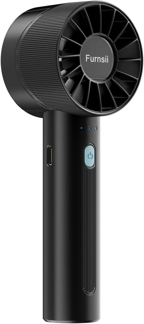 Small Handheld Fan, Super Powerful Hand Fan with 4 Speeds 16 Hours USB C Rechargeable Battery Operated Portable Fan, Lightweight Mini Turbo Fan fo...