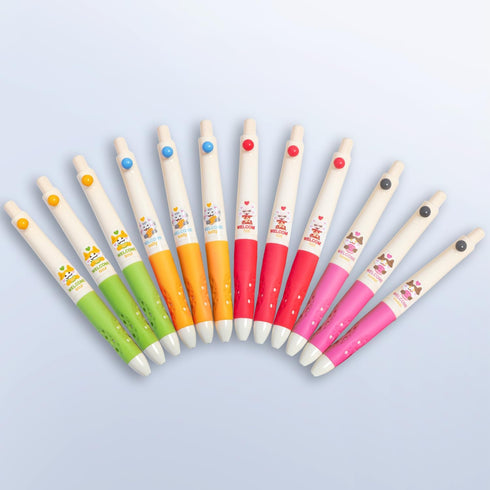 M&G Cute Gel Pens, 0.5mm Kawaii Gel Pens Smooth Writing Pens, 12 Pcs Black Retractable Gel Ink Rollerball Pens Fine Point, Aesthetic Journaling Ge...