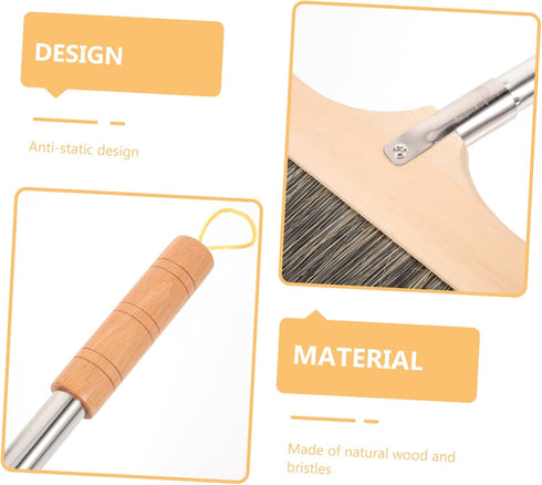 Outdoor Broom for Floor Cleaning: 35 Inch House Brooms for Sweeping Indoor Soft Bristle Broom Household Angle Brooms for Garage Patio Home Kitchen...