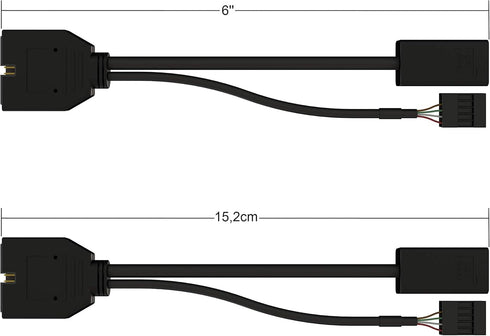LINKUP - Internal 3.1 10G Gen 2 20-Pin A-Key Male Housed Connector w/USB 2.0 Header to USB 3.0 20-Pin Male Header Extension Cable 10cm...