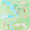Sarah's Silks Mini Playmap | Safari | 21" x 21" Silk...