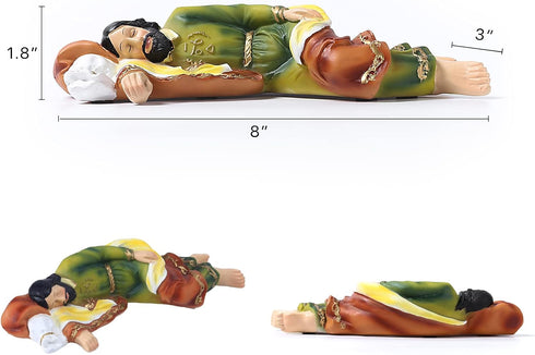 Galiyen Sleeping St Joseph Statue Saint Joseph Catholic Religious Gifts Resin Statues 8 Inch Home Decor Figurine Estatua de San José Dormido...