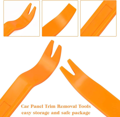 4Pcs Auto Door Clip Panel Trim Removal Tool Kits Thick Plastic Car Tools for Car Dash Radio Audio Installer Pry Tool with Paper Box...
