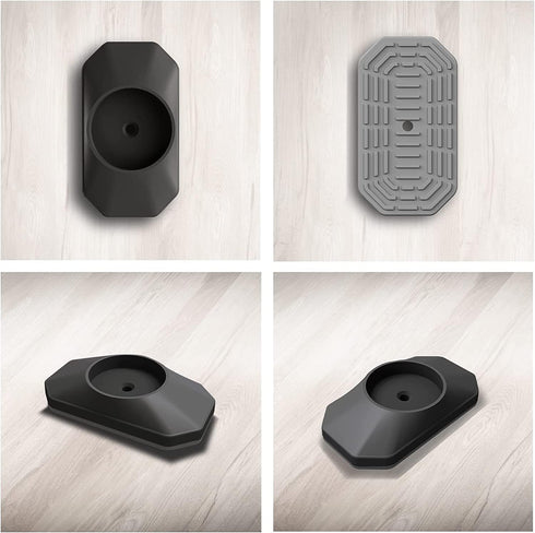 Baby Gate Wall Protector - Protect Walls & Doorways from Pet & Dog Gates - for Child Pressure Mounted Stair Safety Gate- 8 Pack, Black...