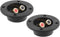 1 Pair 3-Inch Double Binding Round Gold Plate Push Spring Loaded Jacks Speaker Box Terminal Cup...