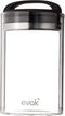 Prepara Evak Fresh Saver Airless Canister, Glass & Stainless, Medium, Soft Touch Black Handle...
