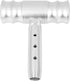 X AUTOHAUX Universal Car T-Handle Shift Lever Knob Shifter Replacement Silver Tone...