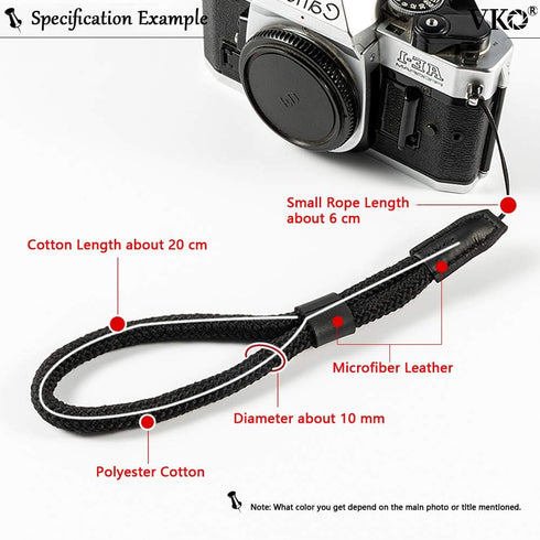 Soft Camera Wrist Strap, Rope Camera Hand Strap for Point-and-Shoot Camera,Mirrorless Camera,Small Camera Hand Strap Black...