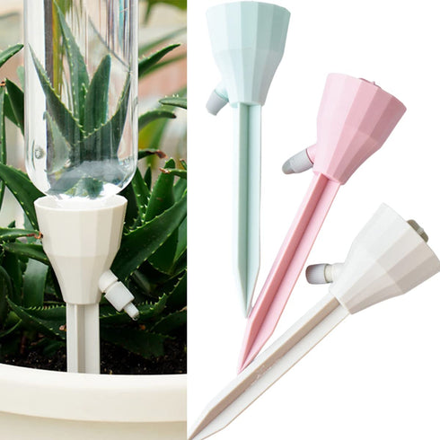 3PCS Self Plant Watering Spikes, Drip Irrigation Watering Devices with Slow Release Control Valve Switch for Indoor & Outdoor Plants Vacation Auto...