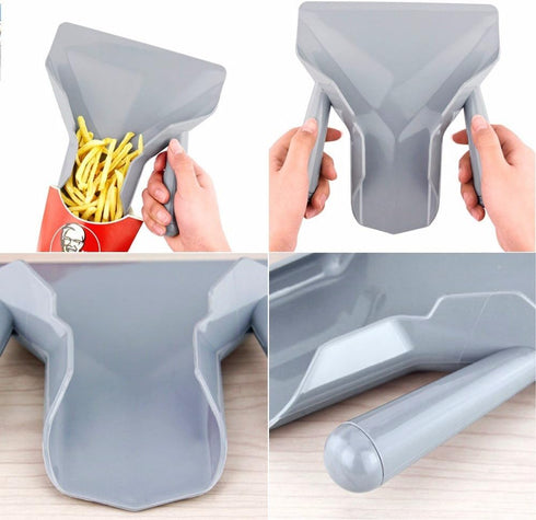 Only Right Handle Comerical Plastic Chips Scoop Food French Fries Shovel Handle Fry Scoop1...