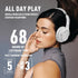 Bluetooth Headphones Over Ear 68H Playtime 6 EQ Wireless Headset with Microphone HiFi Stereo Foldable Lightweight Deep Bass for Travel Home Office...