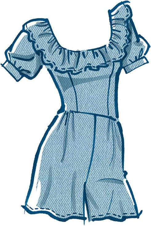 McCall's Misses' Romper and Jumpsuit Sewing Pattern Kit, Code M8203, Sizes 6-8-10-12-14, Multicolor...