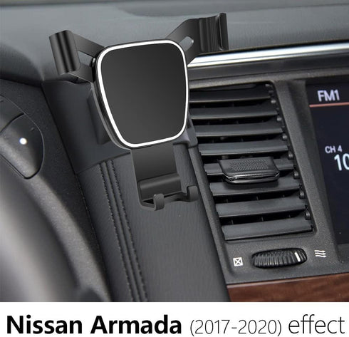 Car Phone Holder for 2017-2020 Nissan Armada Auto Accessories Navigation Bracket Interior Decoration Mobile Cell Phone Mount...