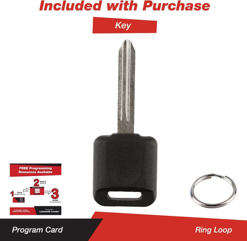 KeylessOption 2 Item Bundle 1 Key Fob Keyless Entry Remote 1 Uncut for 46 Chip Ignition Key...