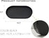 Black Small Tray (10 inch), Oval Tray for Kitchen Counter, Bathtub Bathroom Vanity Items, Countertop Organizer, Coffee Accessory, Bar, Serving Sea...