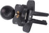 for Garmin Air Vent Mount Holder - 17mm Ball Phone/GPS Vent Mount Base with Silicone Clip & Adjustable Knob for Garmin Nuvi Drive Drivesmart Dezl ...