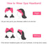 Ondder Spa Headband for Washing Face 8 Pack Rose Red Skincare Headbands for Women Girls Terry Cloth Cute Bow Head Bands...