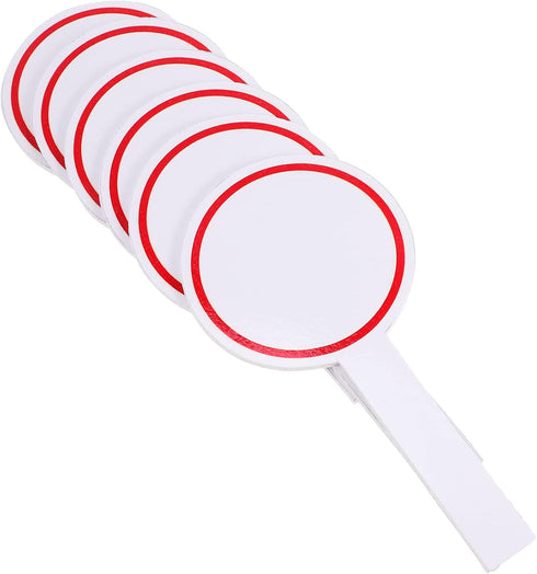 MAGICLULU 6Pcs Dry Erase Answer Paddles Handheld Double Sided Paddles for Students Classroom Voting...