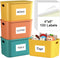 MaxGear 4x6 inch Removable Labels 100 Pcs, Water/Oil/Tear Resistants No Residue for Home Packing Box and Storage Bins, Matte White Paper Sheets, P...