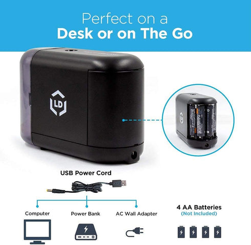 LD Products Home and Office Electric Pencil Sharpener Designed for No. 2 Pencils and Colored Pencils USB Rechargeable...