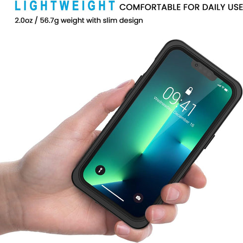 Lanhiem for iPhone 13 Pro Case, IP68 Waterproof Dustproof Shockproof Cases with Built-in Screen Protector, Full Body Protective Front and Back Cov...