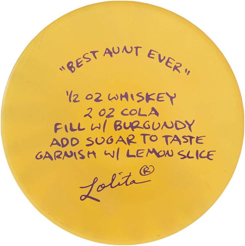 Lolita Best Aunt Ever Artisan Painted Wine Glass Gift...
