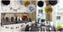 Black and Gold Party Decorations - DIY Tissue Paper Pom Poms Flowers, Tassel, Balloons, Hanging Swirl, Paper Circle Garland for Graduation and Ret...