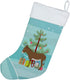 Caroline's Treasures BB9216CS Cotentin Donkey Christmas Christmas Stocking, Teal Fireplace Hanging Stockings Christmas Season Party Decor Family H...