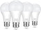 A19 LED Light Bulbs 100 Watt Equivalent, HengBo 6500K Daylight White Light Bulb, 12W 1200 Lumens, Non-Dimmable, E26 Standard Medium Base Super Bri...