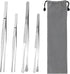 4 Pcs Kitchen Fine Tweezer Tongs, AHIER 12” and 10” Stainless Steel Food Tweezers Set, Long Food Chef Tweezers Cooking Tweezers for Surgical, Cook...