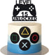 Level 15 Unlocked Cake Topper, Video Game Cake Topper, Game Controller Cake Topper for 15th Birthday Party Decoration...