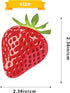 6 Pcs Strawberry Car Air Fresheners, Funny Strawberry Hanging Car Air Fresheners Long Lasting Cute Car Mirror Scented Hanging Car Decoration Ornam...