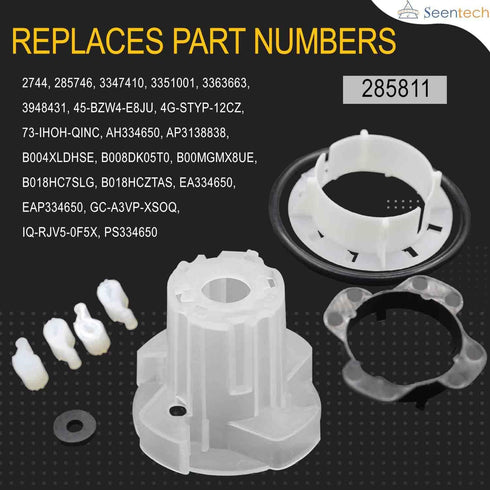 UPGRADED 285811 Medium Cam Agitator Repair Kit by Seentech. Compatible with Whirlpool, Kenmore Washers – Replaces: AP3138838,2744,285746,285811VP,3347410,3351001,3363663,AH334650, EA334650