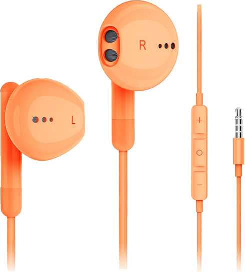 Wired Earbuds with Microphone, Wired Earphones in-Ear Headphones HiFi Stereo, Powerful Bass and Crystal Clear Audio, Compatible with iPhone, Andro...