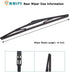 2 Pack 14" Rear Wiper Blade for Chrysler Pacifica 17-22, for Hyundai Accent 07-11, for Hyundai Santa Fe 07-12, for Hyundai Tucson 16-21, for Mazda...