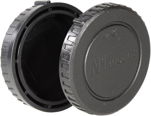 Body Cap & Camera Rear Len Cover Set Compatible with N-Mount 1 N1 Lenses and 1 Mirror less Cameras J1 J2 J3 J4 V1 V2 V3 S1 S2 AW1...