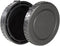 Body Cap & Camera Rear Len Cover Set Compatible with N-Mount 1 N1 Lenses and 1 Mirror less Cameras J1 J2 J3 J4 V1 V2 V3 S1 S2 AW1...
