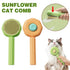 Andy's Orchids 2pcs Pet Hair Cleaner Brush, Pet Hair Cleaner Brush Self Cleaning Pet Hair Re mover Sunflower Shape Dog Brush Hair Removal Button C...