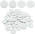 50 Pcs Premium 2-Hole Resin Sewing Buttons - White Round Mixed Buttons for Sewing, DIY, and Holiday Decoration (White)...