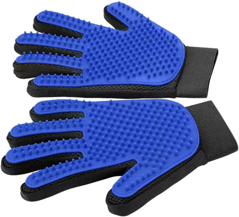 1 Pair of Pet Grooming Gloves. Hair Remover mitt Brush for Dogs and Cats - Massages and stimulates Circulation - Easy to use and Clean....