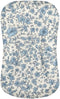 Blue Ditsy Floral Crib Sheets for Boys or Girls Pastoral Style Ditsy Flower Soft and Breathable Crib Mattress Sheet French Countryside Baby Cradle...